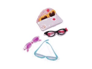 MODA: (LALKI 46CM): ZESTAW OKULARÓW