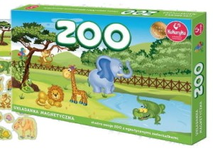 UKŁADANKA MAGNETYCZNA: ZOO