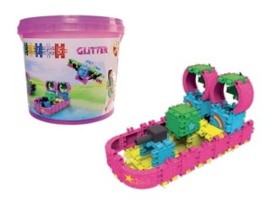 KLOCKI CLICS: GLITTER 8 w 1 - 175 el.