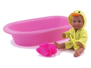 LALKA 25CM: BABY BATHTIME